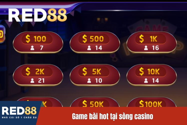 Game bài hot tại sòng casino