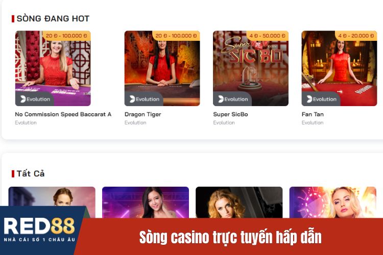 Sòng casino trực tuyến hấp dẫn